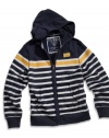 GUESS Kids Boys Big Boy Striped Hoodie, STRIPE (16/18)