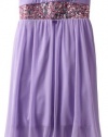 Ruby Rox Kids Girls 7-16 High/Low Caviar, Lavender, X-Large