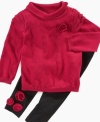 Adorable sweater and legging set by First Impressions to wear for a night on the town.