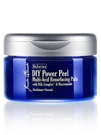 Winner of the 2012 Grooming Award by Men's Health Magazine. A high-potency formula that offers results similar to a professional strength peel with less irritation and down time. In one easy step, it instantly but gently exfoliates the skin, diminishes fine lines and wrinkles, increases firmness and lightens dark spots. 40 pads per jar.