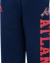 Atlanta Braves Navy Adidas Kids 4-7 Fleece Pants