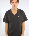 LRG Core Collection The Core Collection Solid V-Neck Tee in Black