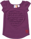 Roxy Girl's 2-6X Teenie Wahine Hooligan Tee, Sparkling Grape, 3T