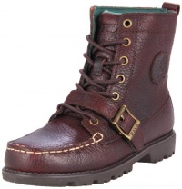 Polo By Ralph Lauren Ranger HI II Boot (Little Kid/Big Kid),Chocolate Tumbled Leather,4 M US Big Kid