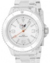 Ice-Watch Unisex CL.SR.U.P.09 Classic Collection Silver Dial Clear Plastic Watch