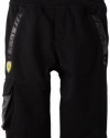 Puma - Kids Boys 8-20 Ferrari Bermuda, Black, Medium