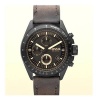 Fossil CH2804 Matte Black/Amber Face With Brown Band