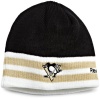 NHL Face Off Cuffless Knit Hat, Pittsburgh Penguins, One Size Fits All