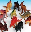 Dozen Jumbo Dinosaurs up to 6 inches long