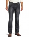 Buffalo by David Bitton Men's Six Slim Straight Lightly Wash Jean