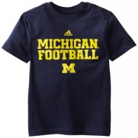 NCAA Michigan Wolverines 8-20 Boys Short Sleeve Practice Tee (Blue, Medium)