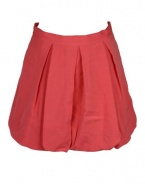 Alice + Olivia Womens Bubble Back Zip Pleated Skirt