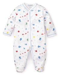 Kissy Kissy Infant Girls' Ocean Amigos Footie Sizes 0-9 Months