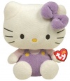 Ty Beanie Baby Hello Kitty - Lavendar Overalls