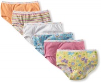 Fruit of the Loom Girls 2-6x Toddler 6 Pack Wardrobe Brief