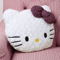 Hello Kitty Leopard Bow Pillow