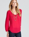 This silk-spun Joie top embraces a simple sense of elegance for laid-back luxe you can always count on.