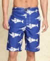 You'll be a big fish in the style pond in these snazzy Tommy Hilfiger printed swim shorts.