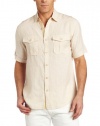 AXIS Men's Men's Short Sleeve Linen Shirt