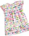 Round up a rainbow of colors for a pretty tunic with a ruffle sleeve from Carters that will brighten up any day-to-day outfit. (Clearance)