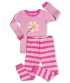 Leveret Blooming Flower 2 Piece Pajama 100% Cotton (Size 6M-5T)