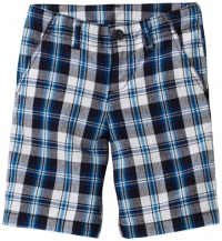 Nautica Sportswear Kids Boys 8-20 Plaid Short, New Sport Navy, 10