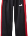 Puma - Kids Boys 8-20 Colorblock Pant, Black/Red, Large