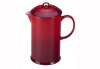 Le Creuset Stoneware 27oz. French Press, Cherry