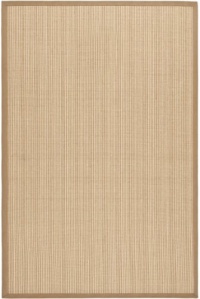 Safavieh NF442D Natural Fibers Collection Sisal Square Area Rug, 8-Feet, Natural and Tan