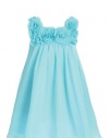 Taylor Flower Girl, Pageant or Party Dress in Chiffon in 7 Colors Dress Color: Aqua Kids Sizes: Size 10