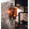 American Atelier Tortoise Glass and Metal Wall Lighting Sconce