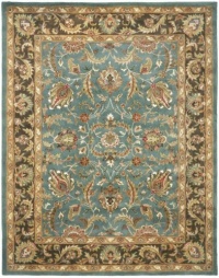 Safavieh Heritage Collection HG812B Handmade Blue and Brown Hand-Spun Wool Area Rug, 5-Feet by 8-Feet