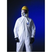 DuPont TY122S Disposable Elastic Wrist, Bootie & Hood White Tyvek Coverall Suit 1414, Size XLarge, Sold by the Each