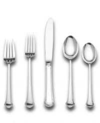 Distinguished by slender, graceful stems and understated detail, the Towle Chippendale dinner place settings appeal to both classic and contemporary tastes in pure sterling silver. With an oversized knife and fork.