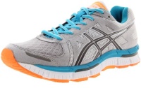 ASICS Women's Gel Neo33 Running Shoe,Platinum/Titanium/Neon Blue,8.5 M US