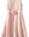 Us Angels Girls 7-16 Chiffon Tank Dress, Blush Pink, 14