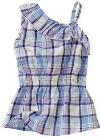 Carters Baby-Girls Infant Plaid Sleeveless Dress, Vista Blue, 24 Months