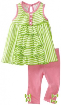 Kids Headquarters Baby-girls Infant Generic 2 Piece Capri Set, Green, 24 Months