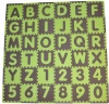 Tadpoles 36 Sq Ft ABC Floor Mat, Green/Brown