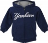 New York Yankees Navy Toddler Fleece Full-Zip Hooded Sweatshirt