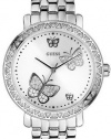 Guess Women's G86013L Silver Stainless-Steel Quartz Watch with White Dial