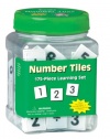 Eureka Tub Of Number Tiles, 175 Tiles in 3 3/4 x 5 1/2 x 3 3/4 Tub