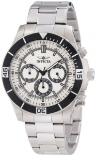 Invicta Men's 12841 Specialty Chronograph Silver Dial Watch