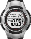 Timex Men's T5K237 1440 Sports Digital Full-Size Black/Silver-Tone Resin Strap Watch