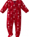 MLB Infant Philadelphia Phillies Full Zip Raglan Coverall (Red, 24mos)