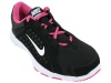 Nike Kids's NIKE FLEX SUPREME TR (GS/PS) TRAINING SHOES 6.5 Kids US (BLACK/WHITE/DESERT PINK)