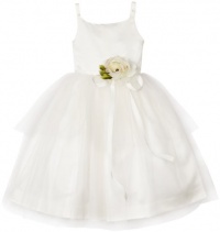 Us Angels Girls 2-6x Ballerina Inspired Dress, Ivory, 5