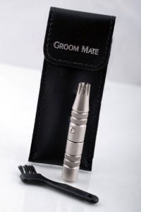 Groom Mate Platinum XL Deluxe - Nose Hair Trimmer -w/Leather Pouch & Brush - Lifetime Warranty - Made in the USA