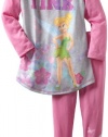 Komar Kids Girls 2-6X Secret Of The Wings Long Sleeve Disney 2 Piece Pajama Set, Hot Pink, 7/8