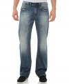 Straight ahead. Take the easy path to comfort and style with these jeans from Buffalo David Bitton.